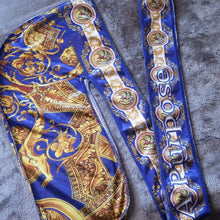 Load image into Gallery viewer, Winter Blue &amp; Gold Limited Edition GB Durag
