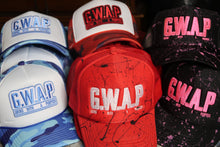 Load image into Gallery viewer, RED/WHITE Camo GWAP TRUCKER HAT
