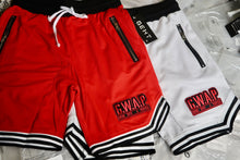 Load image into Gallery viewer, WHITE/BLK GWAP SHORTS (SLIM FIT ) Read Description