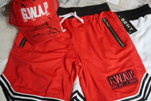 Load image into Gallery viewer, RED/BLK GWAP SHORTS (SLIM FIT ) Read Description