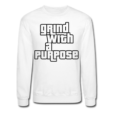 Load image into Gallery viewer, Grind With A Purpose Crewneck Sweatshirt - white