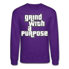 Load image into Gallery viewer, Grind With A Purpose Crewneck Sweatshirt - purple