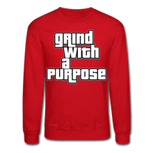 Load image into Gallery viewer, Grind With A Purpose Crewneck Sweatshirt - red