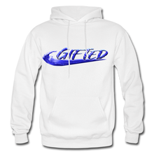 Load image into Gallery viewer, Blue Gifted Wave Check Edition Hoodie - white