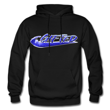 Load image into Gallery viewer, Blue Gifted Wave Check Edition Hoodie - black