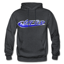 Load image into Gallery viewer, Blue Gifted Wave Check Edition Hoodie - charcoal grey