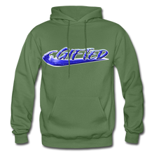 Load image into Gallery viewer, Blue Gifted Wave Check Edition Hoodie - military green