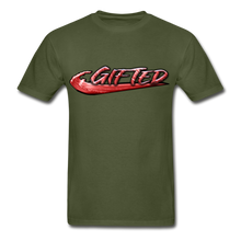 Load image into Gallery viewer, Fire Red Gifted Wave check - military green
