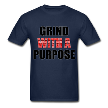 Load image into Gallery viewer, Fire Red Grind With A Purpose Shirt - navy
