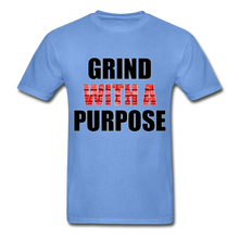 Load image into Gallery viewer, Fire Red Grind With A Purpose Shirt - carolina blue
