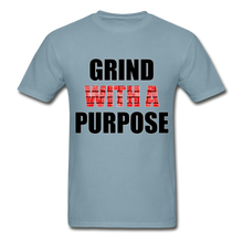 Load image into Gallery viewer, Fire Red Grind With A Purpose Shirt - stonewash blue
