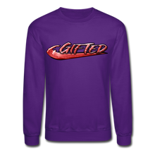 Load image into Gallery viewer, FIRE RED Gifted Wave Check Crewneck Sweatshirt - purple
