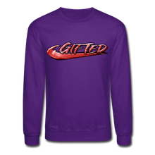 Load image into Gallery viewer, FIRE RED Gifted Wave Check Crewneck Sweatshirt - purple