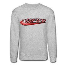 Load image into Gallery viewer, FIRE RED Gifted Wave Check Crewneck Sweatshirt - heather gray
