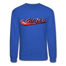 Load image into Gallery viewer, FIRE RED Gifted Wave Check Crewneck Sweatshirt - royal blue