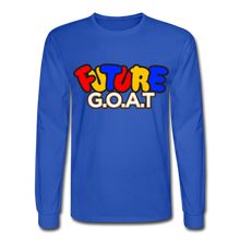 Load image into Gallery viewer, FUTURE G.O.A.T Long Sleeve T-Shirt - royal blue