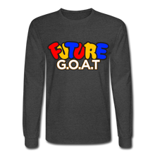 Load image into Gallery viewer, FUTURE G.O.A.T Long Sleeve T-Shirt - heather black