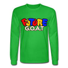 Load image into Gallery viewer, FUTURE G.O.A.T Long Sleeve T-Shirt - bright green