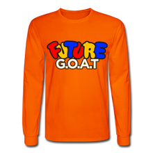 Load image into Gallery viewer, FUTURE G.O.A.T Long Sleeve T-Shirt - orange
