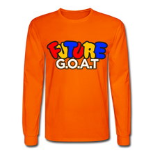 Load image into Gallery viewer, FUTURE G.O.A.T Long Sleeve T-Shirt - orange
