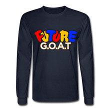 Load image into Gallery viewer, FUTURE G.O.A.T Long Sleeve T-Shirt - navy