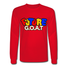 Load image into Gallery viewer, FUTURE G.O.A.T Long Sleeve T-Shirt - red
