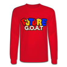 Load image into Gallery viewer, FUTURE G.O.A.T Long Sleeve T-Shirt - red