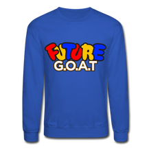 Load image into Gallery viewer, FUTURE G.O.A.T Crewneck Sweatshirt - royal blue
