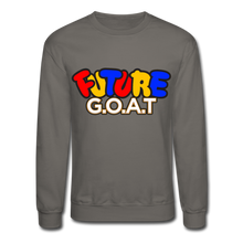 Load image into Gallery viewer, FUTURE G.O.A.T Crewneck Sweatshirt - asphalt gray