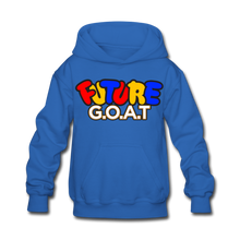 Load image into Gallery viewer, FUTURE G.O.A.T Kids&#39; Hoodie - royal blue
