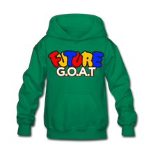 Load image into Gallery viewer, FUTURE G.O.A.T Kids&#39; Hoodie - kelly green
