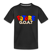 Load image into Gallery viewer, FUTURE G.O.A.T Kids' Premium T-Shirt - black