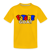 Load image into Gallery viewer, FUTURE G.O.A.T Kids' Premium T-Shirt - sun yellow