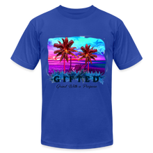 Load image into Gallery viewer, Miami Sunset Matching Durag Shirt - royal blue