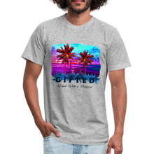Load image into Gallery viewer, Miami Sunset Matching Durag Shirt - heather gray