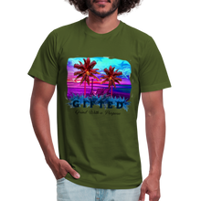 Load image into Gallery viewer, Miami Sunset Matching Durag Shirt - olive