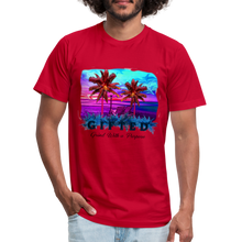 Load image into Gallery viewer, Miami Sunset Matching Durag Shirt - red