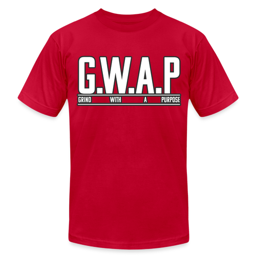 WHITE G.W.A.P SHIRT - red
