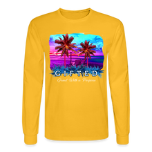 Load image into Gallery viewer, MIAMI NIGHTS Long Sleeve T-Shirt - gold