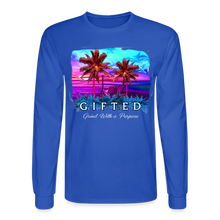 Load image into Gallery viewer, MIAMI NIGHTS Long Sleeve T-Shirt - royal blue