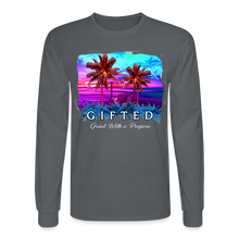 Load image into Gallery viewer, MIAMI NIGHTS Long Sleeve T-Shirt - charcoal