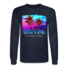 Load image into Gallery viewer, MIAMI NIGHTS Long Sleeve T-Shirt - navy