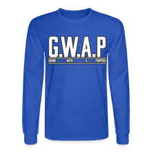 Load image into Gallery viewer, GWAP Long Sleeve T-Shirt - royal blue