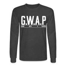 Load image into Gallery viewer, GWAP Long Sleeve T-Shirt - heather black
