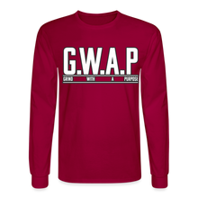 Load image into Gallery viewer, GWAP Long Sleeve T-Shirt - dark red