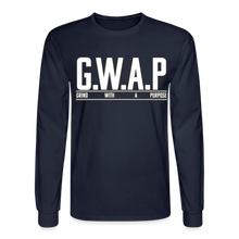 Load image into Gallery viewer, GWAP Long Sleeve T-Shirt - navy