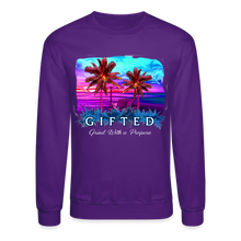 Load image into Gallery viewer, MIAMI NIGHTS Crewneck Sweatshirt - purple