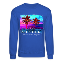 Load image into Gallery viewer, MIAMI NIGHTS Crewneck Sweatshirt - royal blue