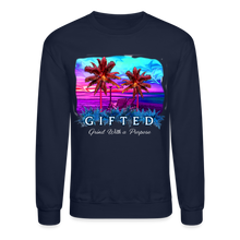 Load image into Gallery viewer, MIAMI NIGHTS Crewneck Sweatshirt - navy