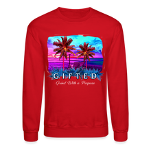 Load image into Gallery viewer, MIAMI NIGHTS Crewneck Sweatshirt - red
